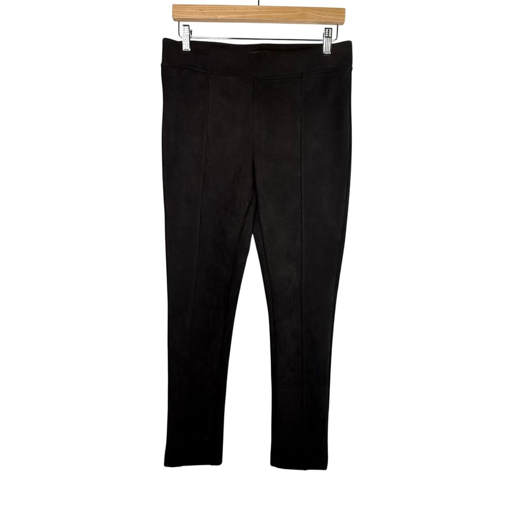 Andrew Marc Black Faux Suede Pull On Pants M